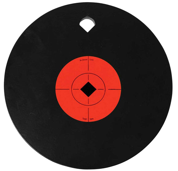 Birchwood Casey 47603 World of Targets Single Hole Black Gong w/Orange Target AR500 Steel