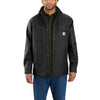 Carhartt Rain Defender® Relaxed Fit Heavyweight Hooded Shirt Jac (Black Heather, S)