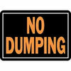 Hy-Ko Products Sign, No Dumping, Hy-Glo Aluminum, 10 x 14-In. (10 X 14)