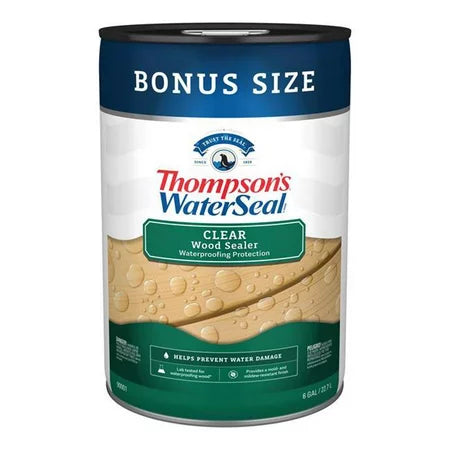 Thompson's® WaterSeal® Clear Wood Sealer 6 Gallon Clear (6 Gallon, Clear)