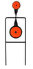 Birchwood Casey 46221 World of Targets Sharpshooter Spinner Steel Bullseye 2.25 x 3.62 Black Paddle w/Orange Target Rimfire