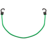 ProSource Bungee Stretch Cord, 8 mm Dia, 32 in L, Polypropylene, Green, Hook End (18mm x 32, Green)