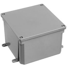 PVC Molded Junction Box, 4 x 4 x 4-In.