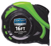 Century Drill And Tool Tape Measure High Visibility 16ft Length 3/4″ Blade Width (16' X 3/4)