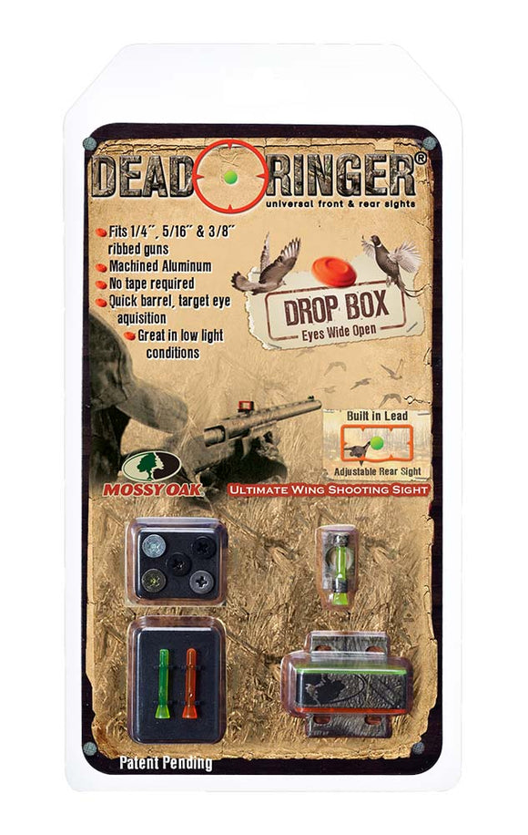 Dead Ringer DR4478 Drop Box  Universal Shotgun Green/Orange Lexan Aluminum Mossy Oak Duck Blind