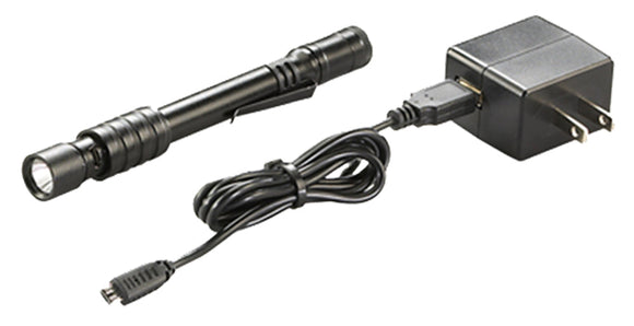 Streamlight 66133 Stylus Pro USB 350/90 Lumens LED Aluminum Black Anodized Lithium Ion Rechargeable