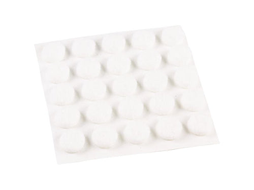 Shepherd Hardware 3/8-Inch Self-Adhesive Felt Furniture Pads, 75-Pack, White (3/8)