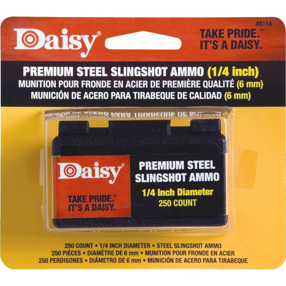 Daisy Premium Steel 1/4 in. Slingshot Ammunition (250-Count)