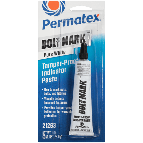 Permatex® Bolt Mark Indicator Paste – White 1 Oz. (1 oz., White)
