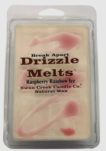 Swan Creek Candle Break-Apart Drizzle Melt Raspberry Rainbow Ice LTD (5.25 oz)