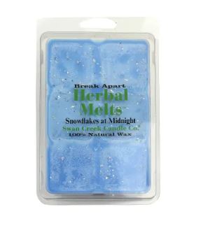 Swan Creek Candle Break-Apart Drizzle Melts Snowflakes at Midnight (5.25 oz)