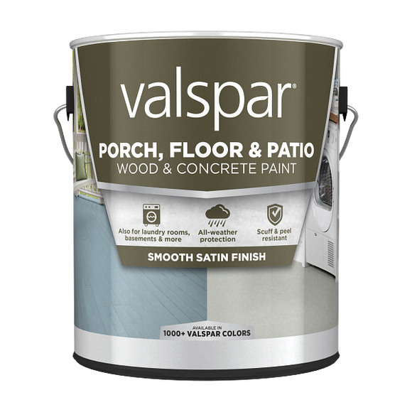 Valspar® Latex Satin Porch, Floor & Patio Paint Satin 1 Gallon Light Gray (1 Gallon, Light Gray)