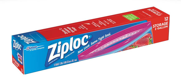 Ziploc® Brand Storage Bags (TWO GALLON / XL)
