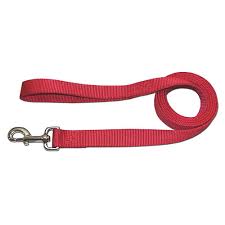 Leather Brothers One Ply Nylon Lead 3/8 x 6 ft. Red (3/8 x 6', Red)