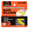 Walkers GWPEPCORDYL Corded Foam Ear Plugs 32 dB Yellow Ear Buds w/Blue Cord 2 Pair