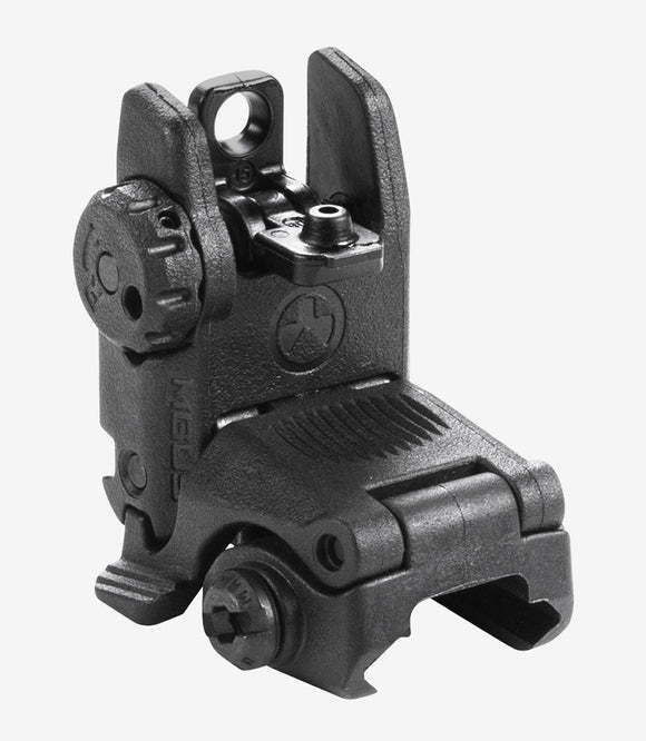 Magpul MAG248-BLK MBUS Rear Sight AR15/M16 Black Folding Polymer