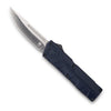 Cobra Tec Knives NYCTLWDNS Lightweight  3.25 Drop Point Plain D2 Steel NYPD Blue Aluminum Handle OTF