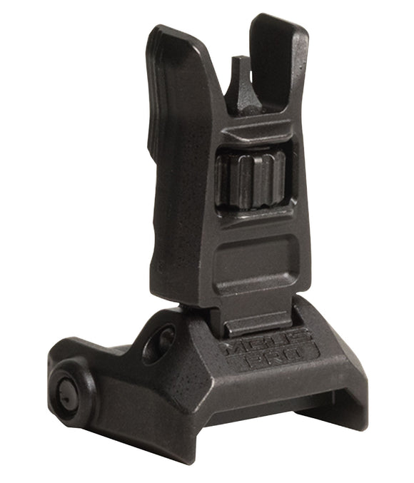 Magpul MAG275-BLK MBUS Pro Front Sight AR Platform Black Melonite QPQ Folding Steel