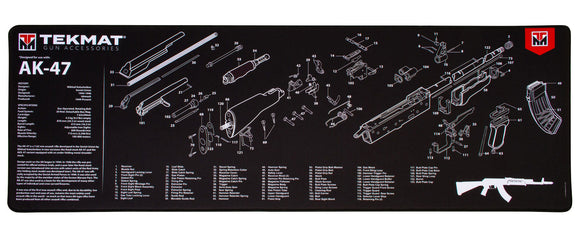 TekMat TEKR44AK47 Ultra Premium Cleaning Mat  AK-47 Parts Diagram 15