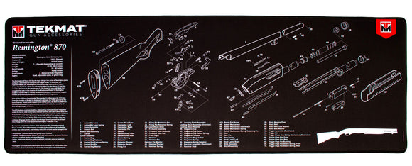 TekMat TEKR44REM870 Ultra Premium Cleaning Mat  Remington 870 Parts Diagram 15