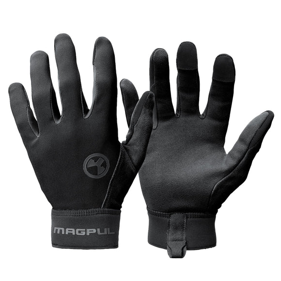 Magpul MAG1109-230 Technical Glove 2.0 Black Touchscreen Synthetic w/Suede Thumbs Small