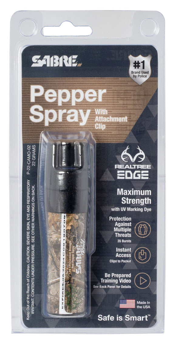 Sabre P22CAMO02 Camo Pepper Spray  OC Pepper 10 ft Range