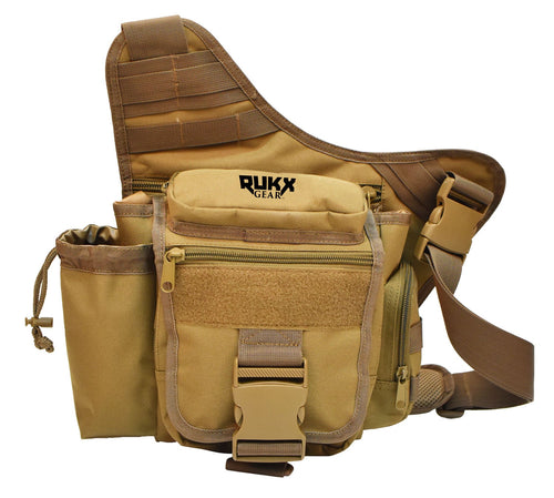 RUKX GEAR ATICTSBT Sling Bag  Single Strap 600D Polyester Tan