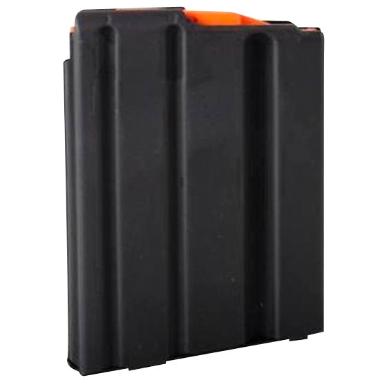 C Products Defense Inc 5X23041188CPD DURAMAG  223 Rem,5.56x45mm NATO AR-15 5rd Black w/Orange Follower Stainless Steel