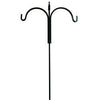 Shepherds Hook Plant Hanger, Double, Bronze, 90-In.