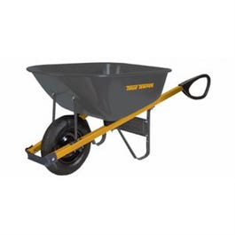Total Control Steel Wheelbarrow, 6-Cu. Ft.
