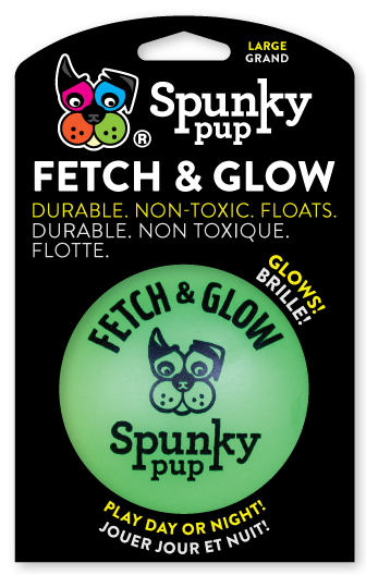 Spunky Pup Fetch & Glow Ball (Medium - Assorted)