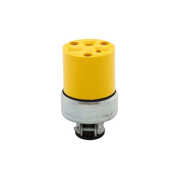 Cooper Wiring Devices Plug Connector Female 20 A Yellow (20A, Yellow)