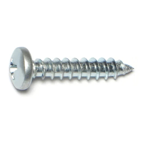 Monster Fastener Zinc Plated Steel Phillips Pan Head Sheet Metal Screws