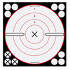 Birchwood Casey 34802 Shoot-N-C  Self-Adhesive Paper 8 Bullseye Black Target Paper w/White Target & Red Accents 6 Per Pack