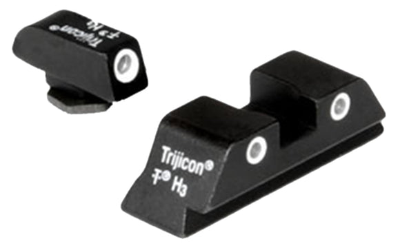 Trijicon 600227 Bright & Tough Night Sights  fits Glock 20-21,29-30,36,40-41 3 Dot Green w/White Outline Front Green w/White Outline Rear Black (Including S & SF Variants)