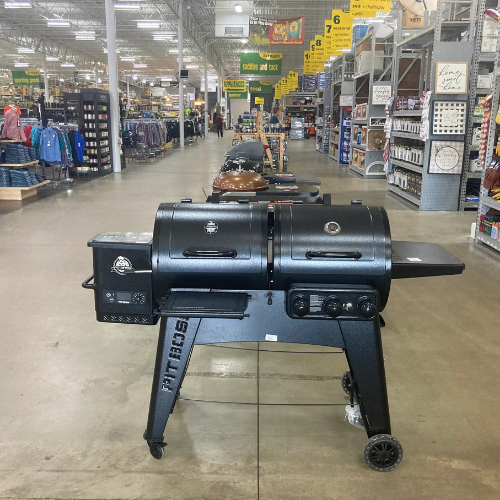 A two bay smoker/grill.