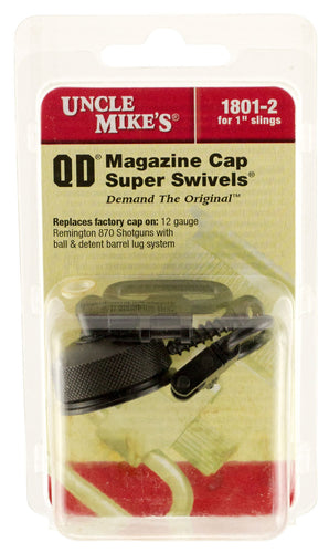Uncle Mikes 18012 Shotgun Swivels 1 Black Remington 870 & 870 Youth12 Gauge