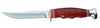 Ka-Bar 1232 Hunter Leather Handle 4 Drop Point Plain 1.4116 Stainless Steel Leather Handle