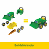 John Deere Build-a-Buddy - Bonnie Scoop Tractor with Wagon, Cow and Screwdriver (Build-a-Buddy - Bonnie Scoop Tractor)