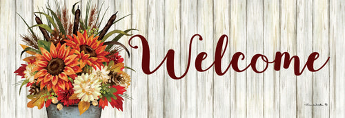 Custom Decor Sunflowers & Cattails-Signature Sign (15”x 5”)