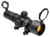 NCStar SEECR3942R Compact Tactical3-9x 42mm Obj 37.7-12.5 ft @ 100 yds FOV 30mm Tube Black Finish Illuminated P4 Sniper