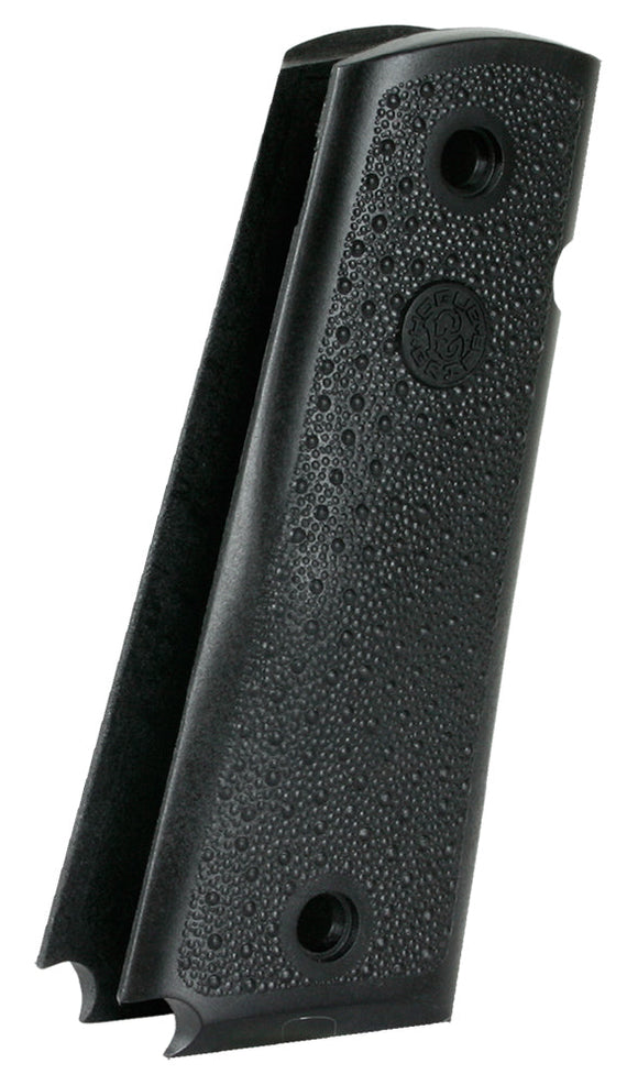 Hogue 45190 OverMolded  Nylon Grip Panels with Palm Swells 1911 Government Black Cobblestone