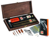 Hoppes BUOX Deluxe Cleaning Kit Multi-Caliber Rifle/Shotgun/Pistol Bronze Wooden Box