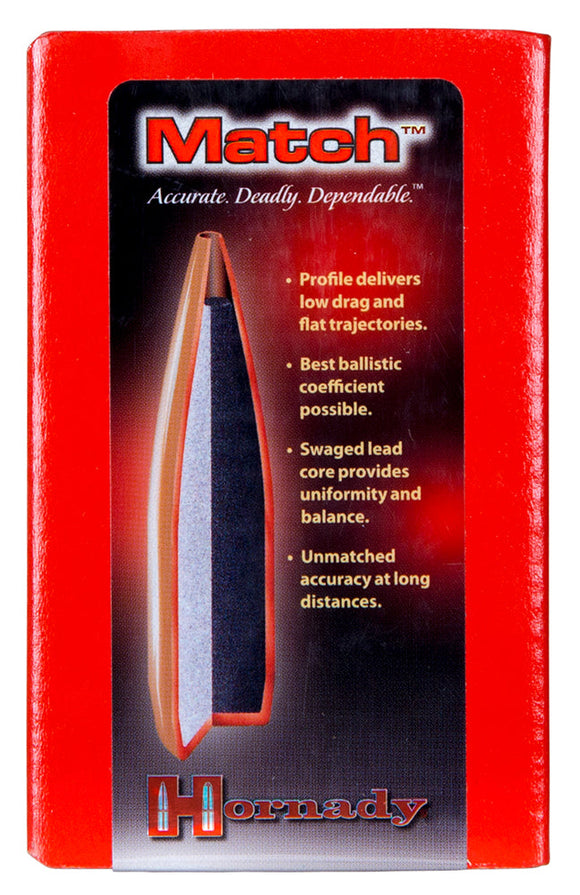 Hornady 3039 Match  308 Win .308 155 gr Boat Tail Hollow Point Match 100 Per Box