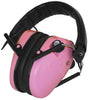 Caldwell 487111 E-Max Electronic Low Profile Polymer 23 dB Over the Head Pink Ear Cups w/Black Band