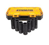 Dewalt 7 Piece Full Metric 1/2 Deep Impact Socket Set in Toughbox