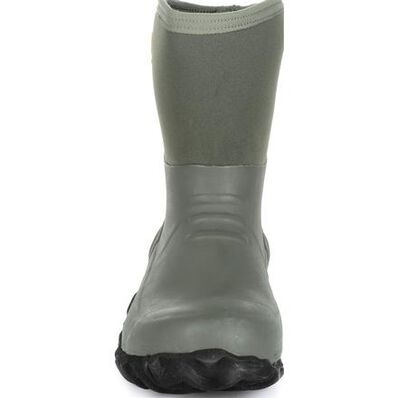 Georgia Boot Waterproof Mid Rubber Boot (Green, 8 M)