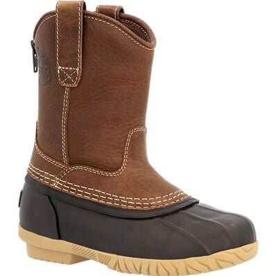 Georgia Boot Marshland Big Kids' Pull On Duck Boot (Brown)