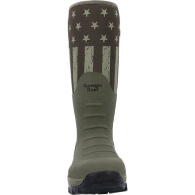 Georgia Boot GBR Rubber Pull-On Work Boot (Dark Green)