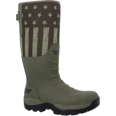 Georgia Boot GBR Rubber Pull-On Work Boot (Dark Green)